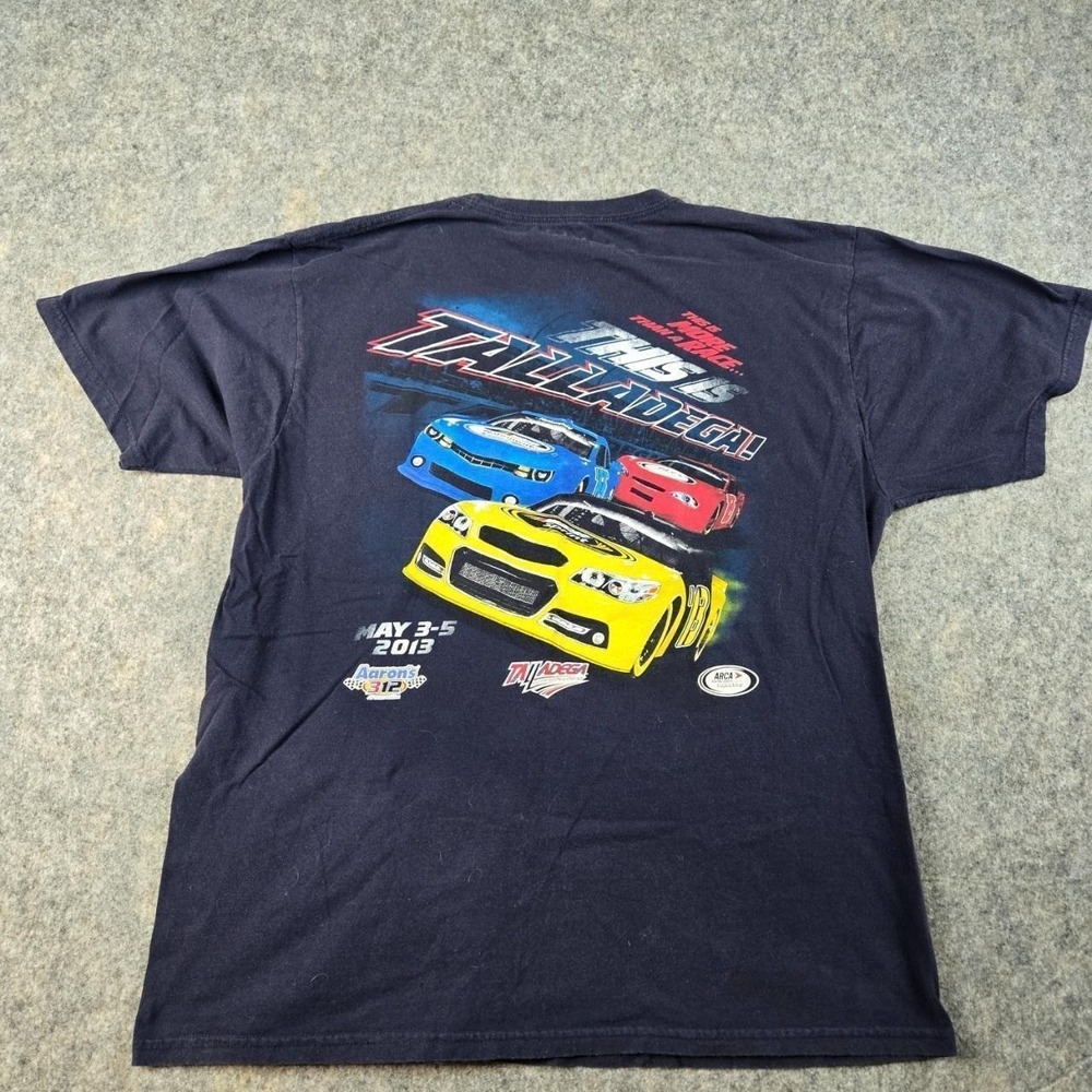 Chase Authentics NASCAR T-Shirt Mens XL Blue Talladega Aaron's 499 Racing 2013
